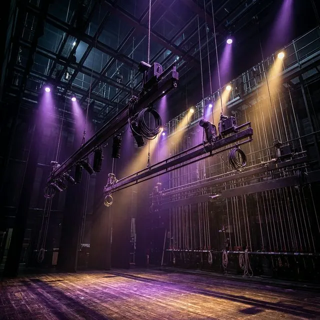 Maquinaria escénica profesional - varas motorizadas y sistema de rigging